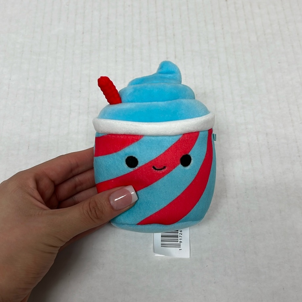 3.5” small squeaking Tucker the slushie squishmallow stuffed animal plushie